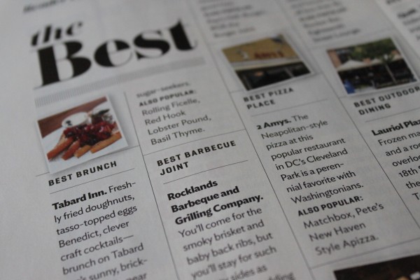 Washingtonian 2012 "Best of..." winners Washingtonian 2012 "Best of..." winners